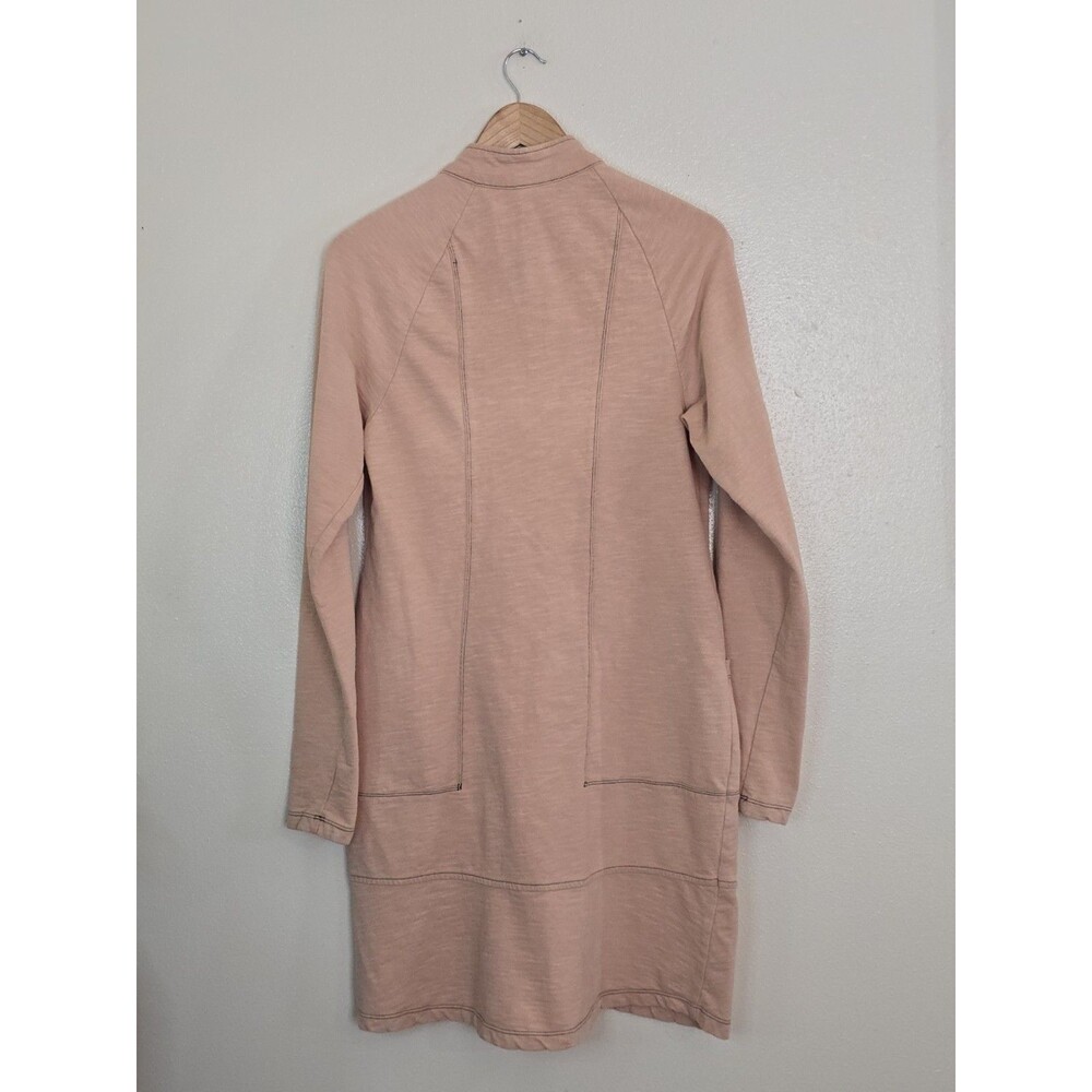 XCVI Long Zip Jacket Womens Small Peach Casual Travel Tunic Coat - Picture 9 of 12